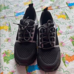 Black and White Athletic Shoes